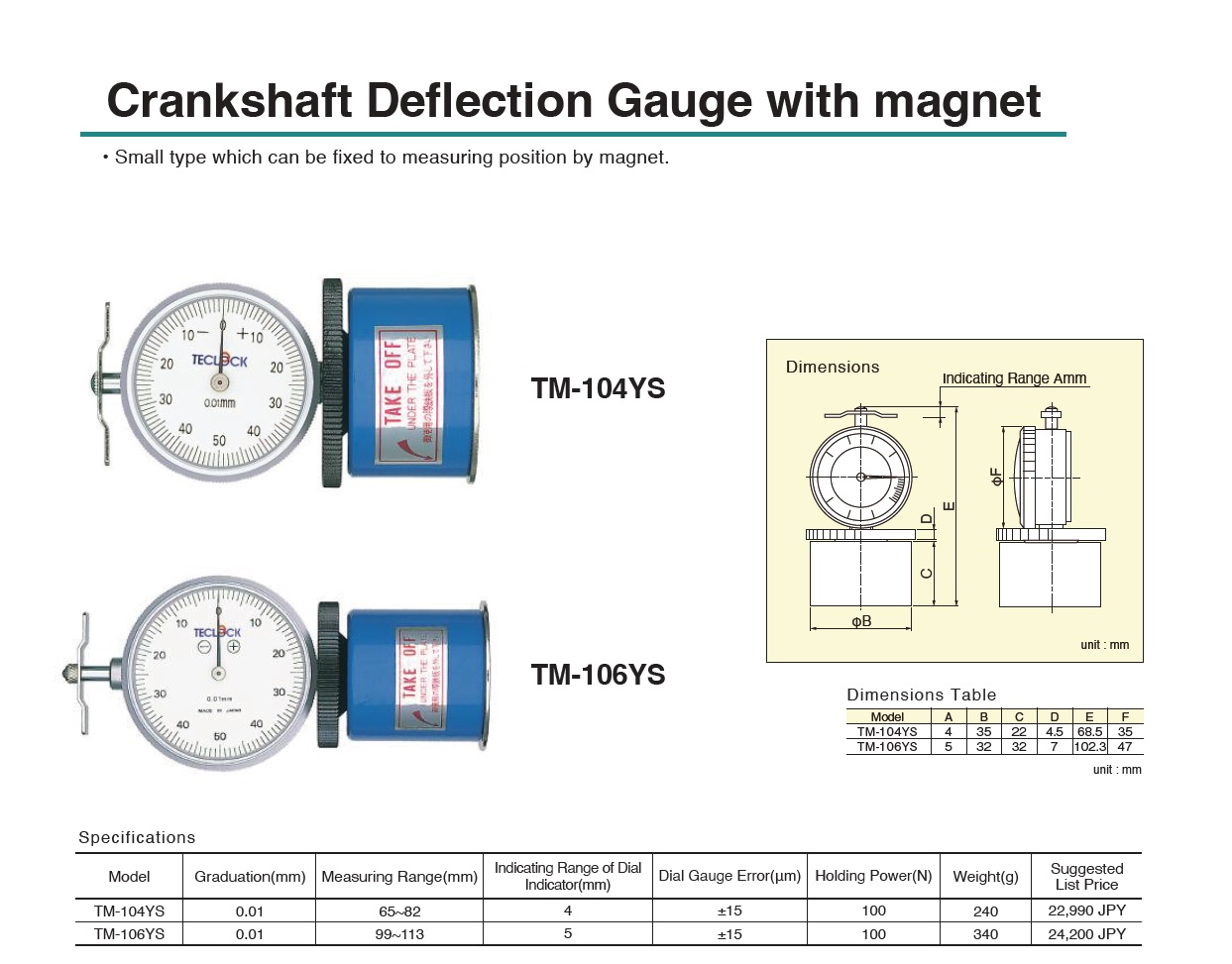 Ichiban Precision Sdn Bhd Teclock Teclock Crankshaft Deflection